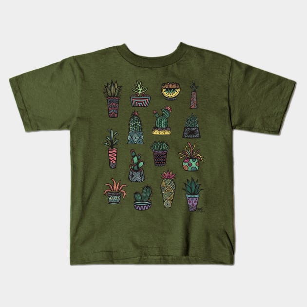 My Succulent Collection Kids T-Shirt by zenspiredesigns01